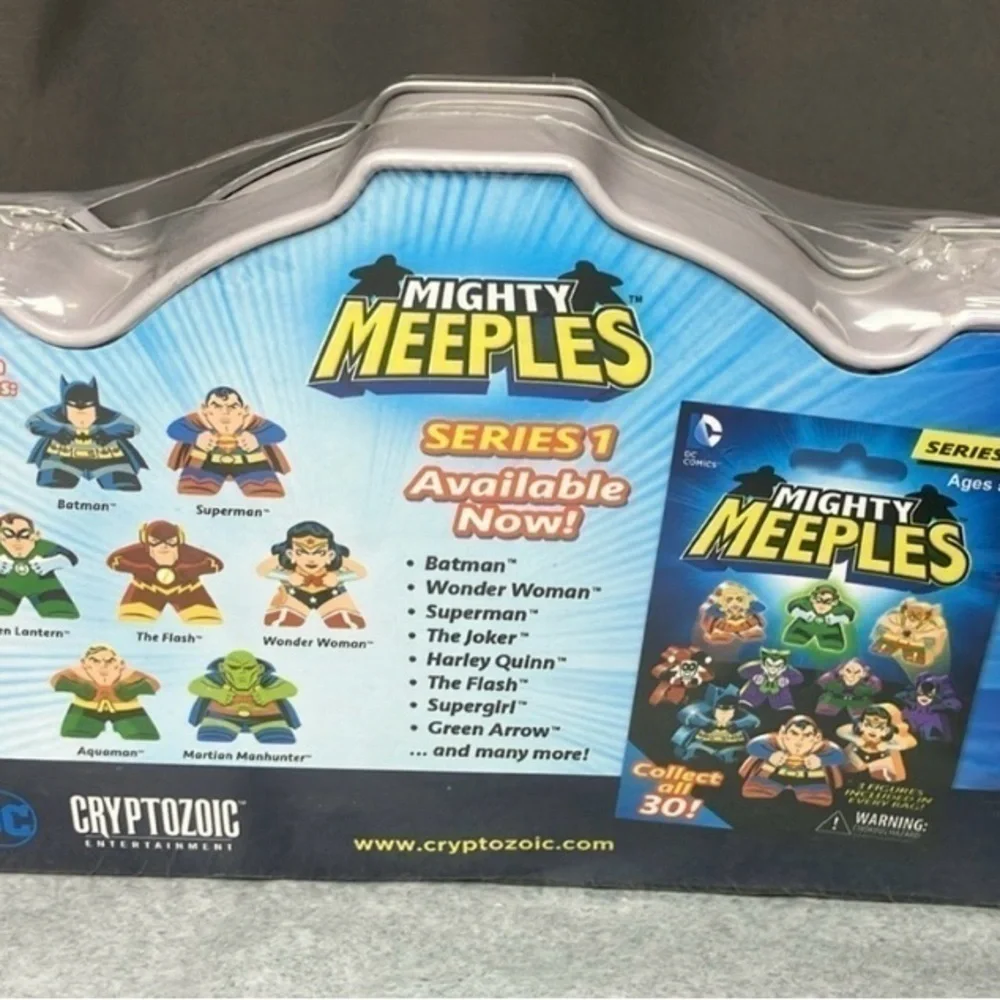 Mighty Meeples DC Comics Super Friends Hall of Justice Collection Tin Set Sealed